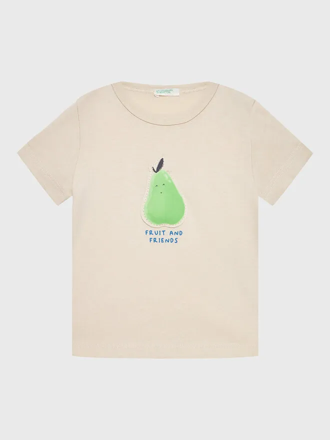 United Colors Of Benetton T-Shirt · Μπεζ