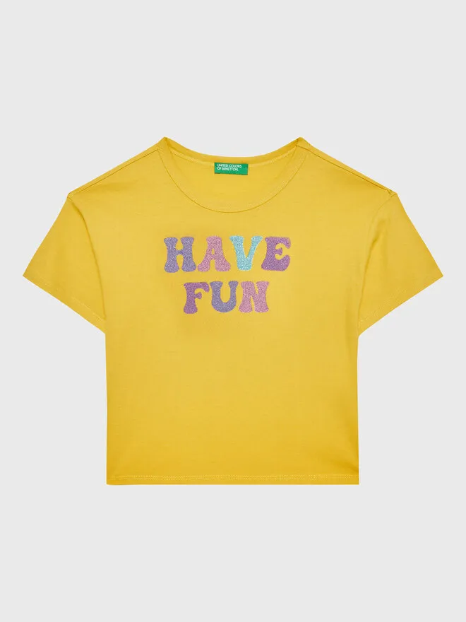 United Colors Of Benetton T-Shirt · Κίτρινο