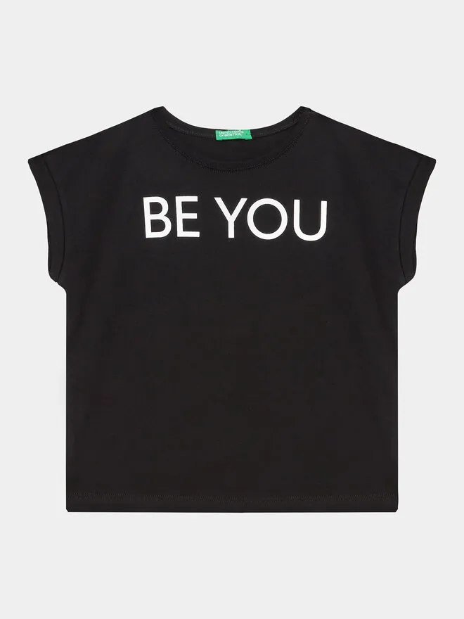 United Colors Of Benetton T-Shirt · Μαύρο