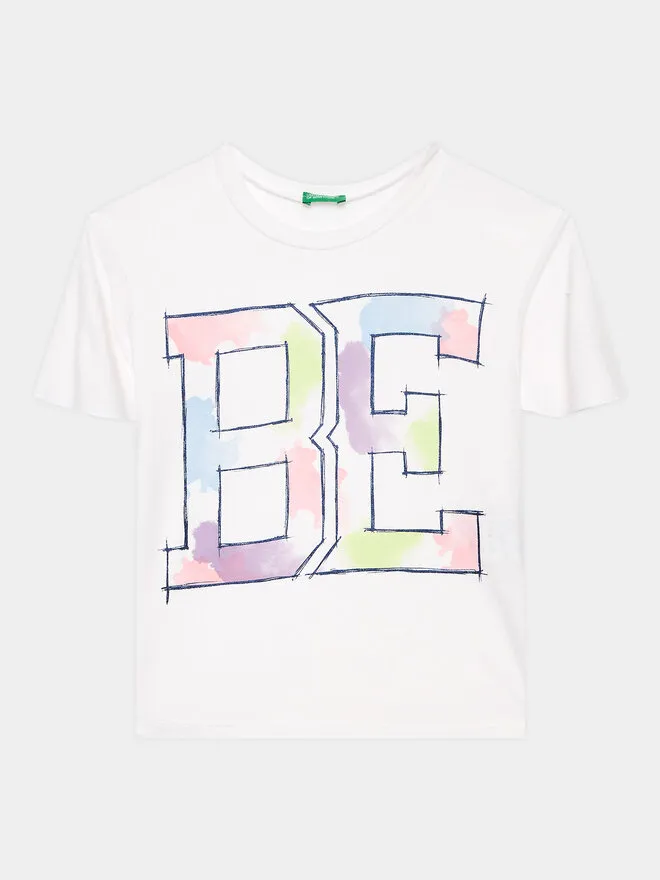 United Colors Of Benetton T-Shirt · Λευκό