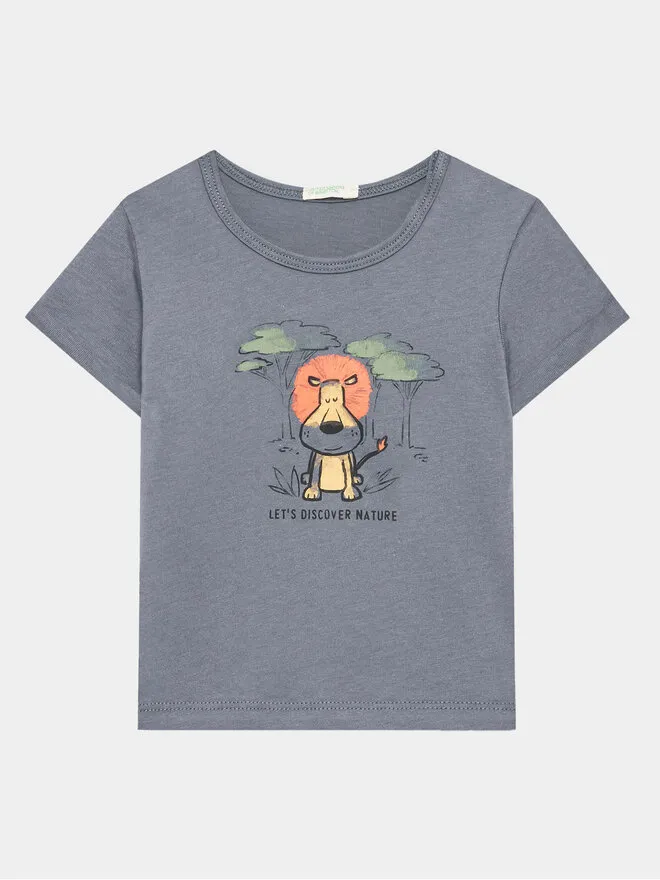 United Colors Of Benetton T-Shirt · Γκρι