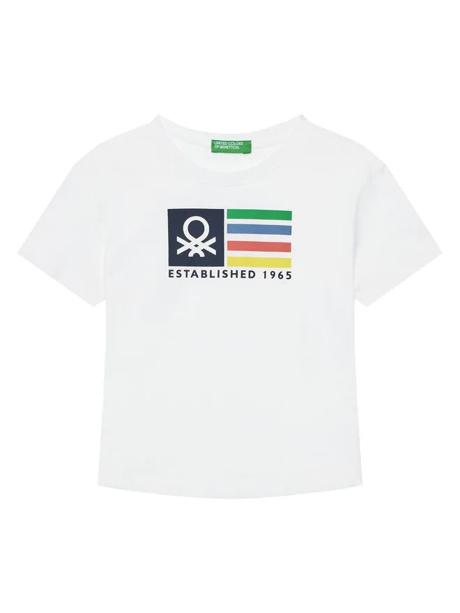 United Colors Of Benetton T-Shirt · Λευκό