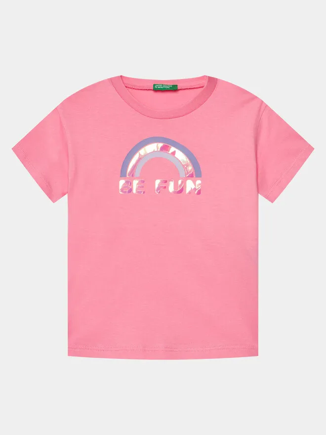 United Colors Of Benetton T-Shirt · Ροζ