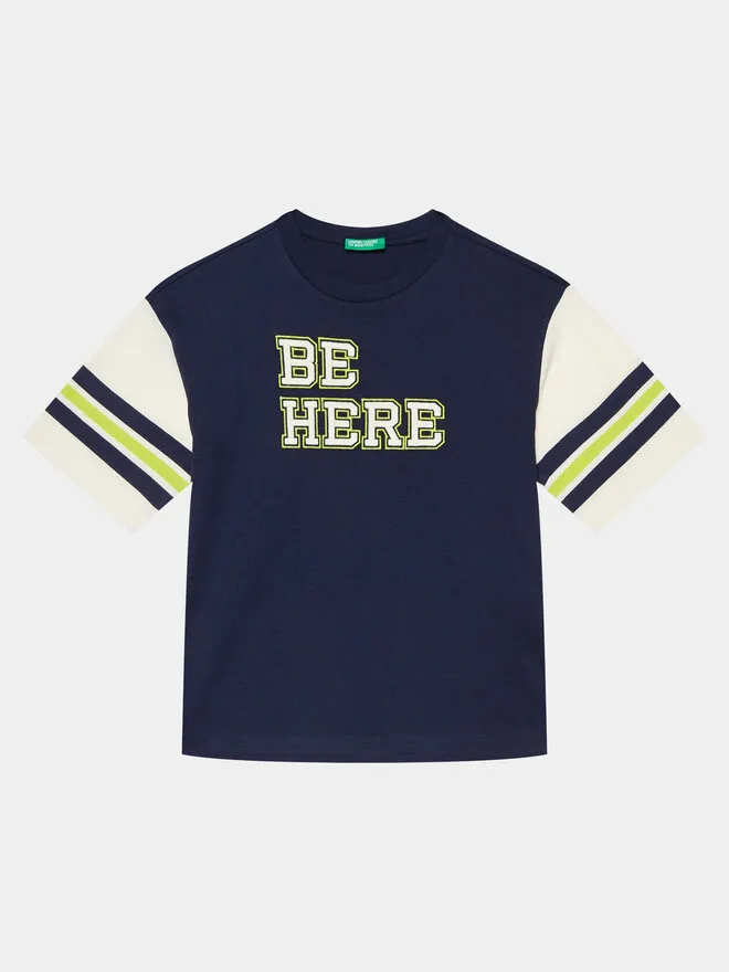 United Colors Of Benetton T-Shirt · Σκούρο μπλε