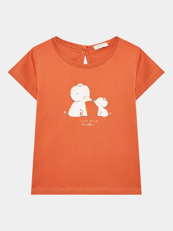 United Colors Of Benetton T-Shirt · Πορτοκαλί
