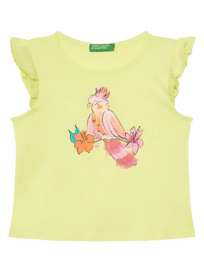 United Colors Of Benetton T-Shirt · Κίτρινο