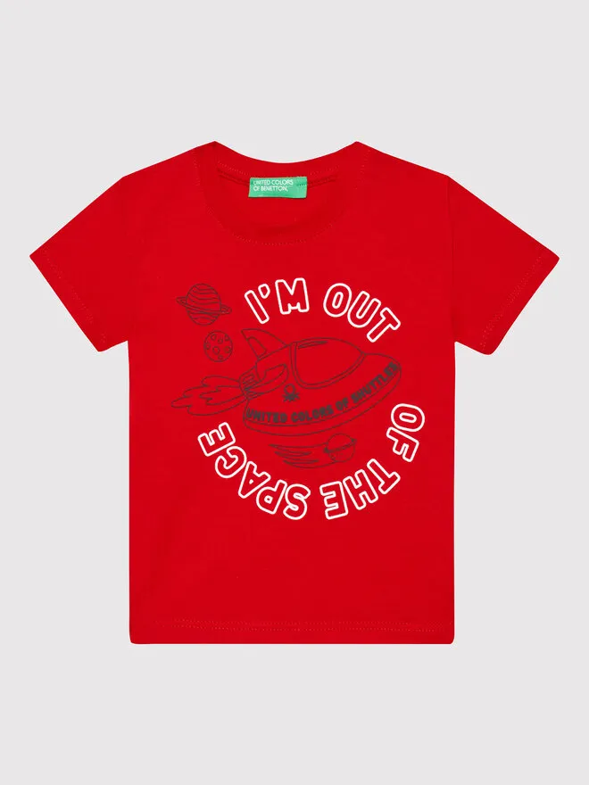 United Colors Of Benetton T-Shirt · Κόκκινο
