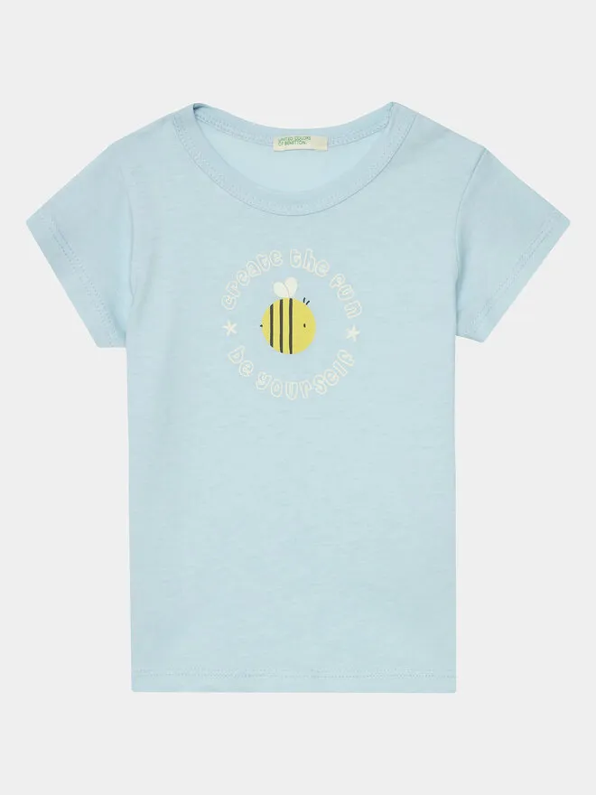 United Colors Of Benetton T-Shirt · Γαλάζιο