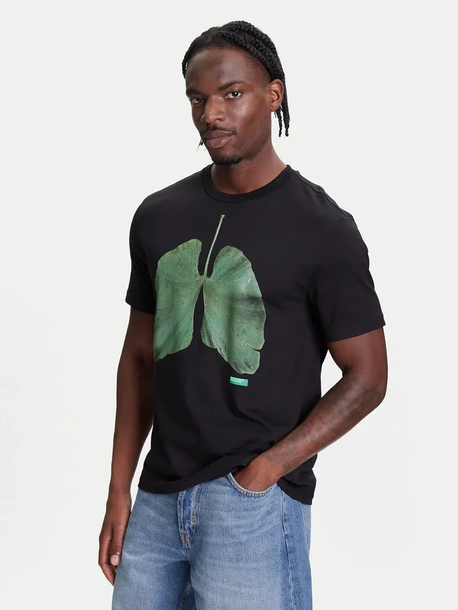 United Colors Of Benetton T-Shirt · Μαύρο