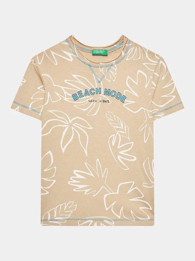 United Colors Of Benetton T-Shirt · Μπεζ