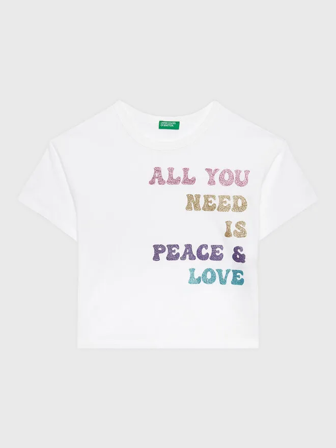 United Colors Of Benetton T-Shirt · Λευκό