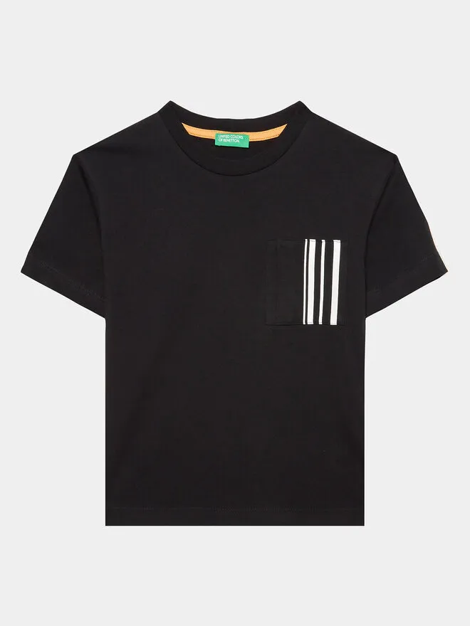 United Colors Of Benetton T-Shirt · Μαύρο
