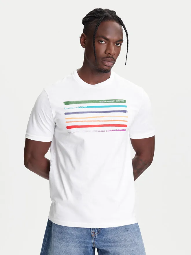 United Colors Of Benetton T-Shirt · Λευκό