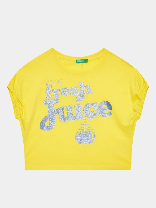 United Colors Of Benetton T-Shirt · Κίτρινο