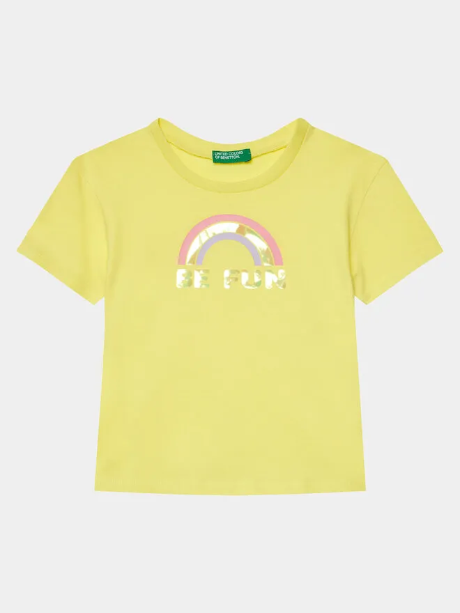 United Colors Of Benetton T-Shirt · Κίτρινο