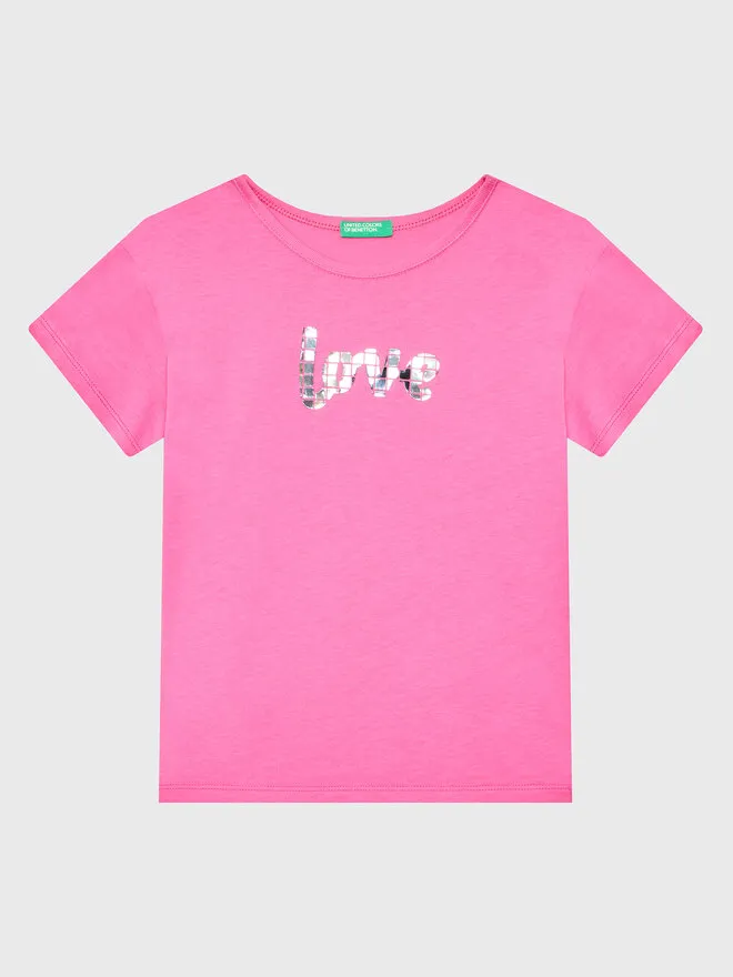 United Colors Of Benetton T-Shirt · Ροζ