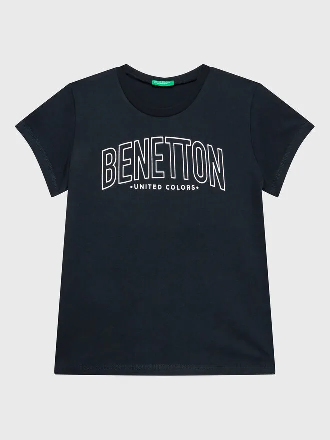 United Colors Of Benetton T-Shirt · Μαύρο