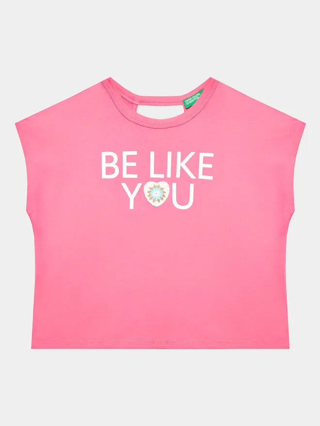 United Colors Of Benetton T-Shirt · Ροζ