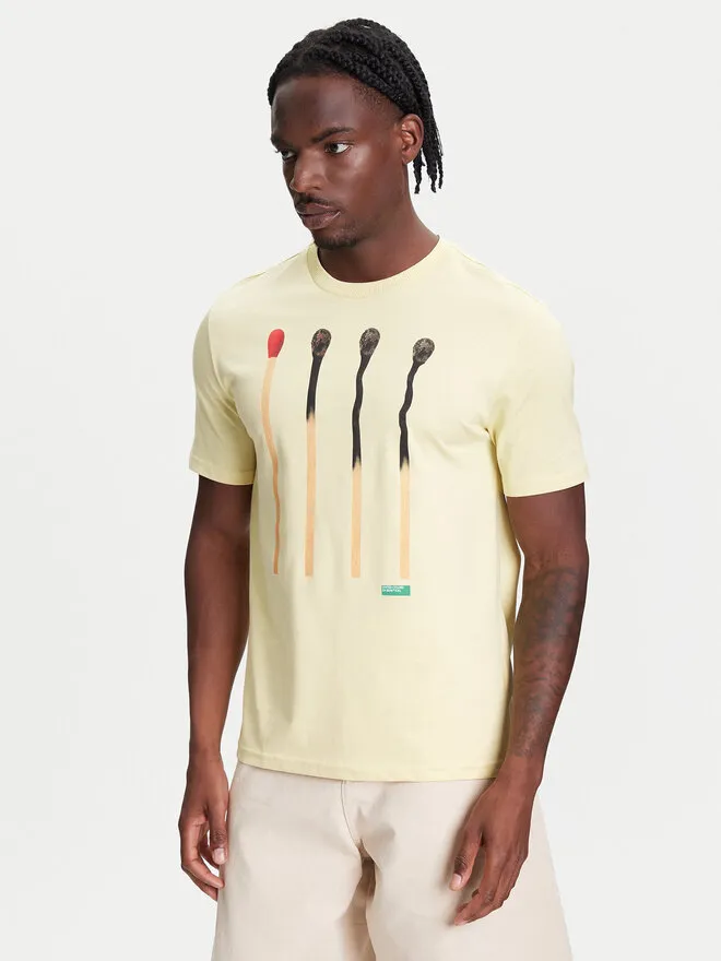 United Colors Of Benetton T-Shirt · Μπεζ