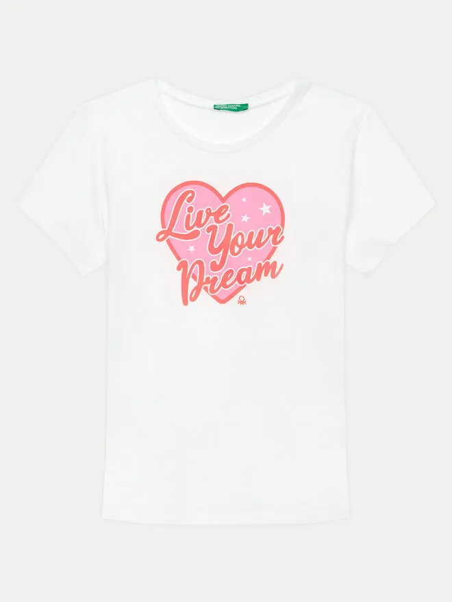 United Colors Of Benetton T-Shirt · Λευκό