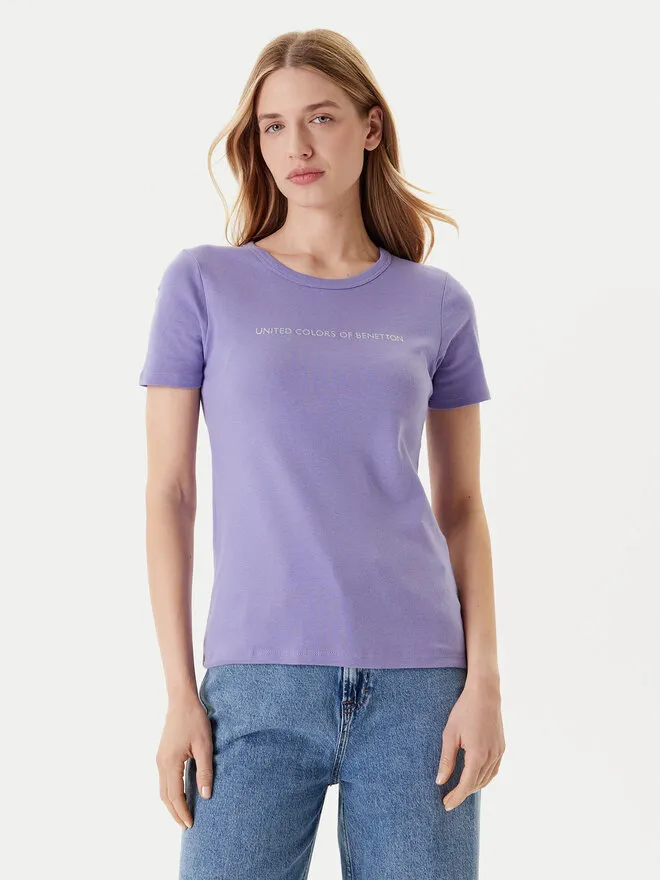 United Colors Of Benetton T-Shirt · Μωβ