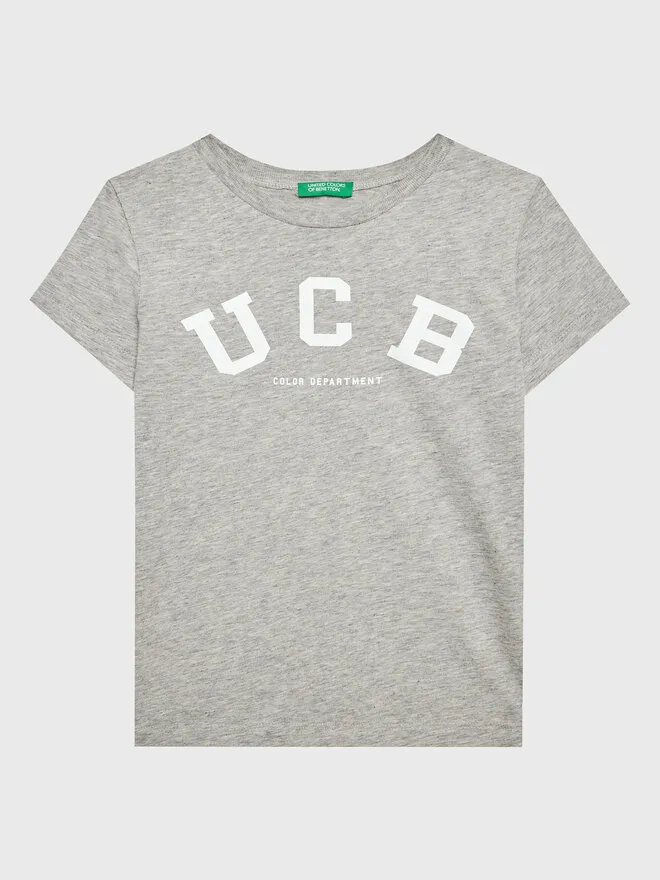 United Colors Of Benetton T-Shirt · Γκρι