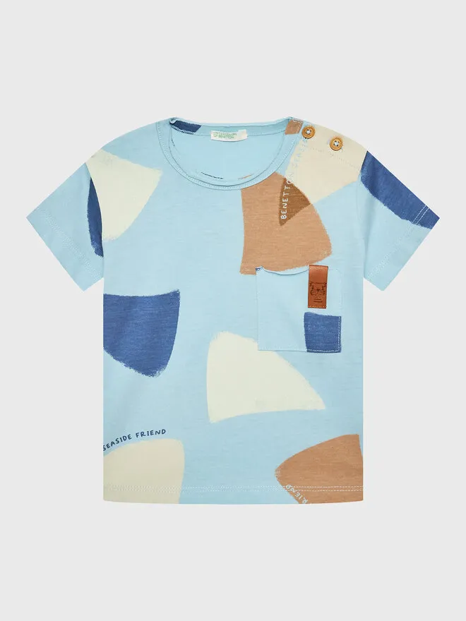 United Colors Of Benetton T-Shirt · Γαλάζιο