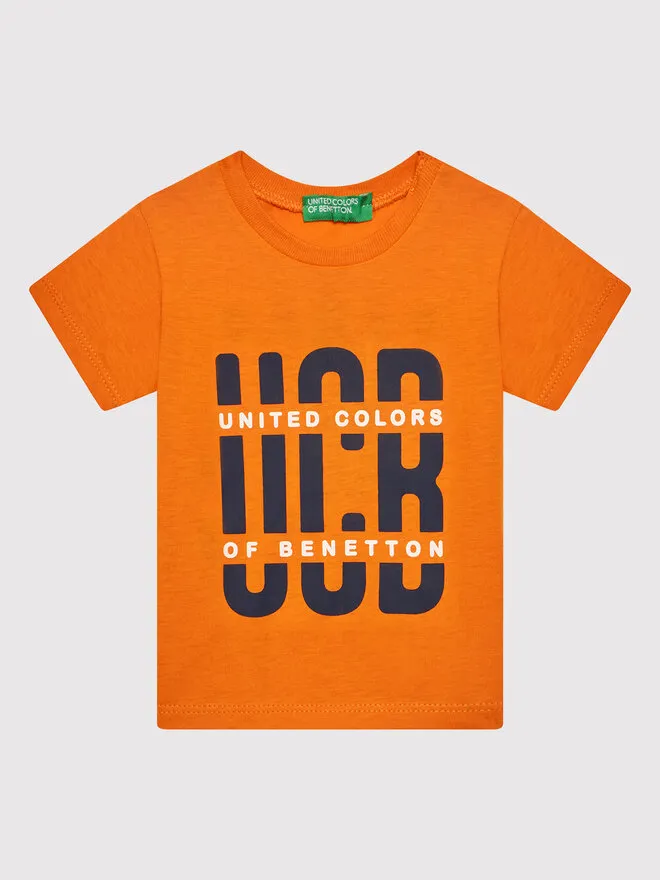 United Colors Of Benetton T-Shirt · Πορτοκαλί