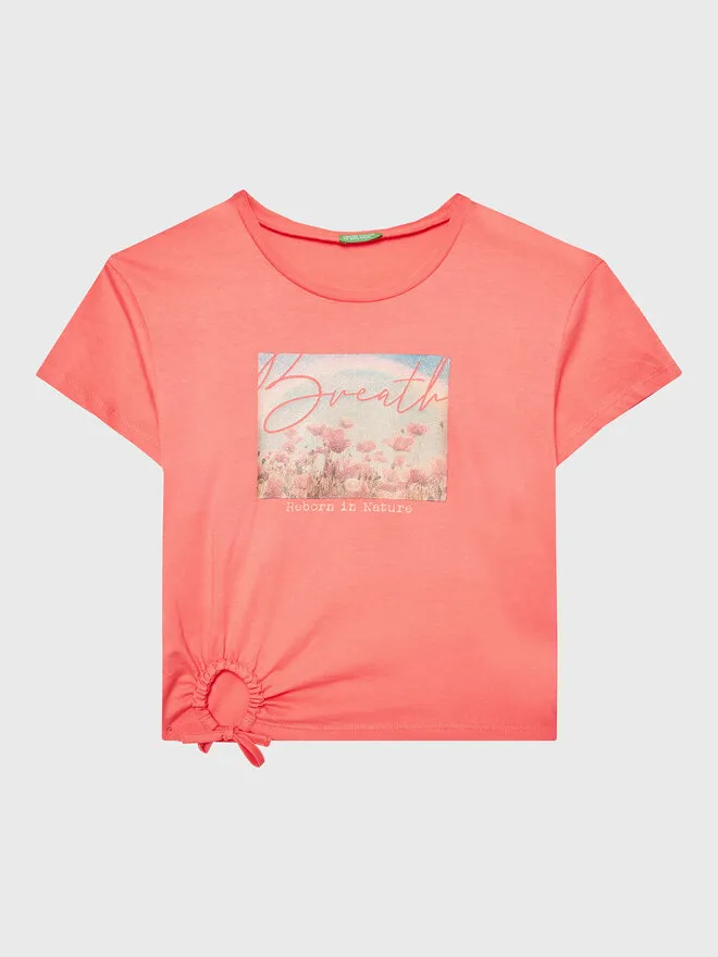 United Colors Of Benetton T-Shirt · Κοραλλί