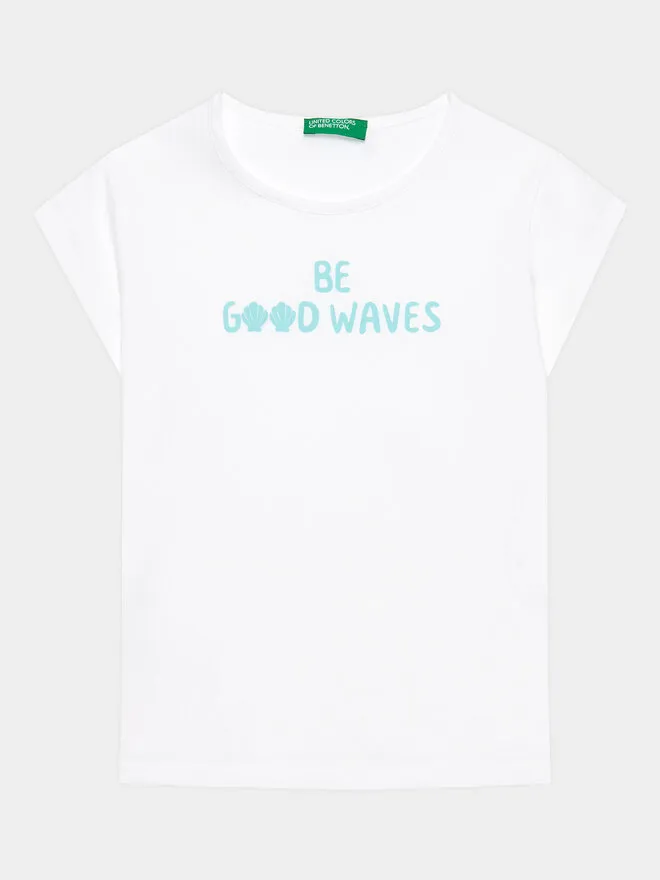 United Colors Of Benetton T-Shirt · Λευκό