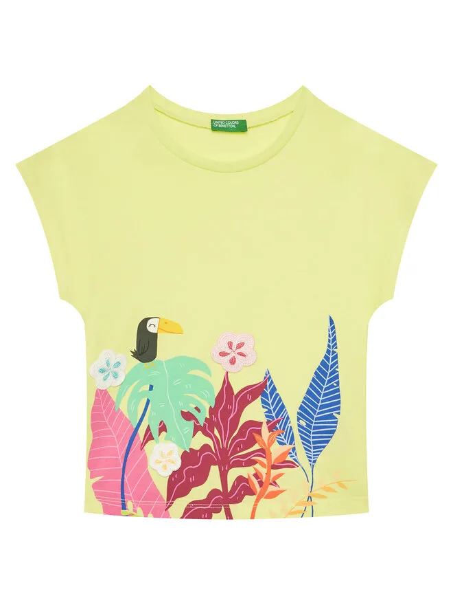 United Colors Of Benetton T-Shirt · Κίτρινο