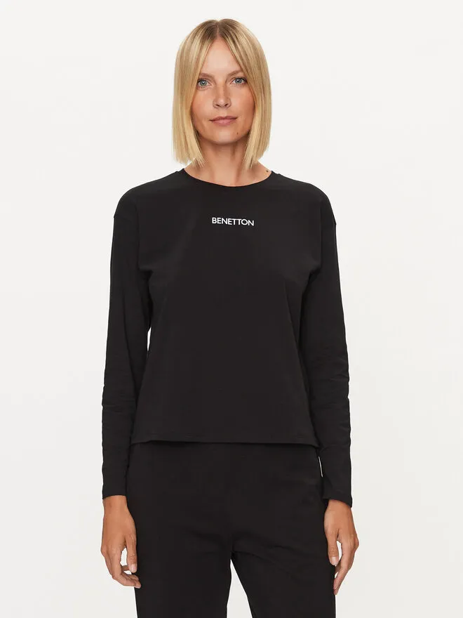 United Colors Of Benetton Μπλούζα πιτζάμας · Μαύρο
