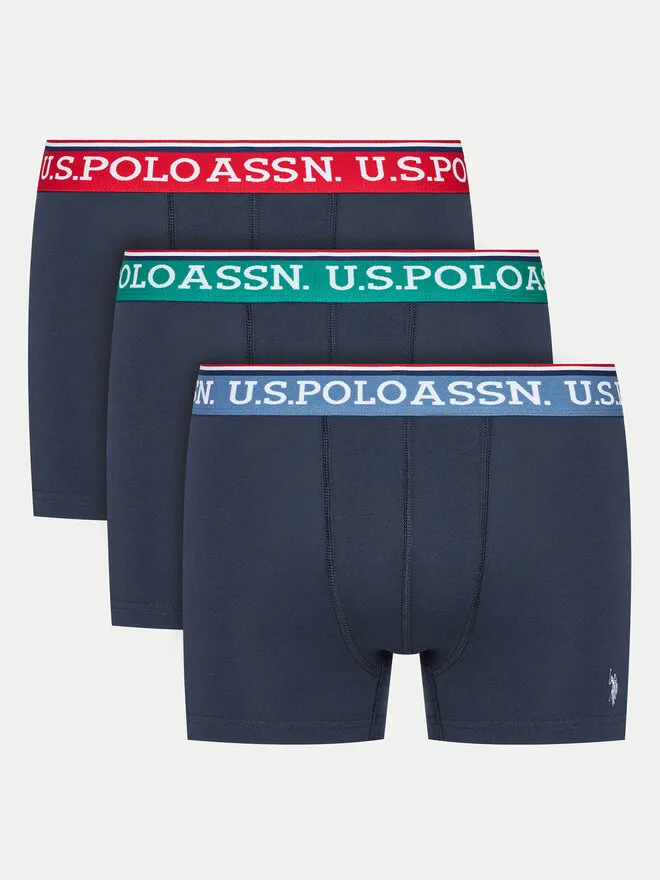 U.S. Polo Assn. Σετ μποξεράκια 3 τμχ · Σκούρο μπλε