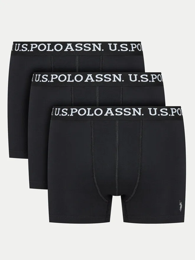 U.S. Polo Assn. Σετ μποξεράκια 3 τμχ · Μαύρο