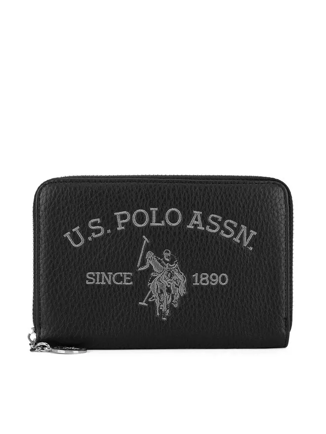 U.S. Polo Assn. Μεγάλο Πορτοφόλι Γυναικείο · Μαύρο