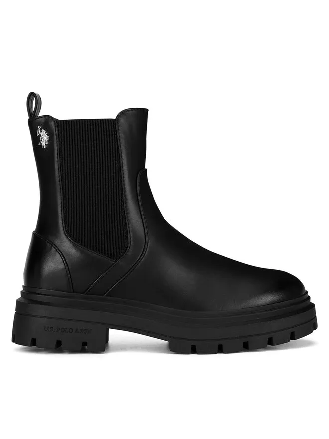 U.S. Polo Assn. Μποτάκια με λάστιχο · Μαύρο
