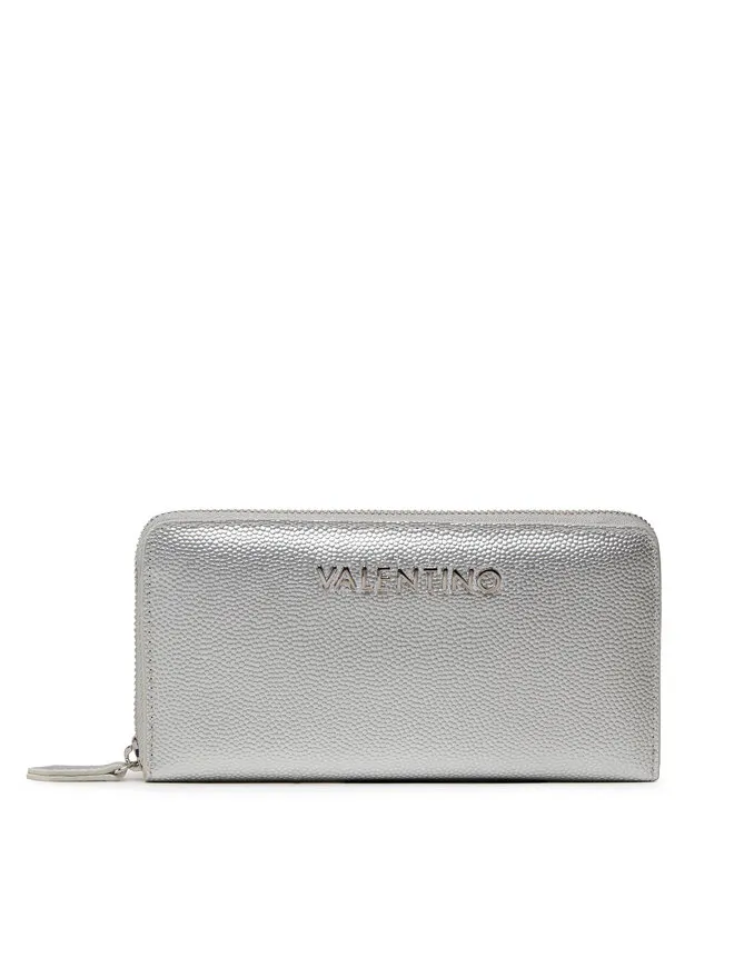 Valentino Μεγάλο Πορτοφόλι Γυναικείο · Ασημί
