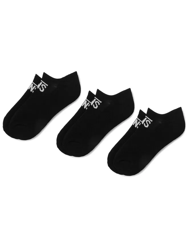 Vans Σετ 3 ζευγάρια κοντές κάλτσες γυναικείες · Μαύρο