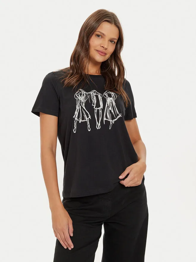 Vero Moda T-Shirt · Μαύρο