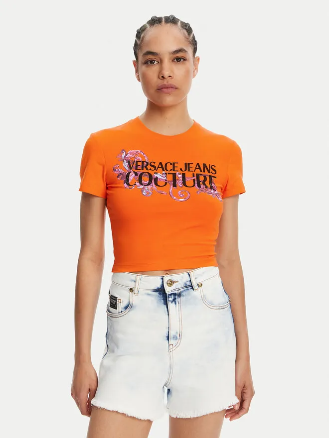 Versace Jeans Couture T-Shirt · Πορτοκαλί