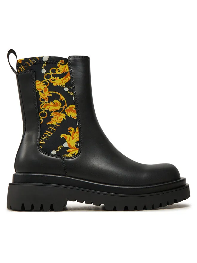 Versace Jeans Couture Μποτάκια με λάστιχο · Μαύρο
