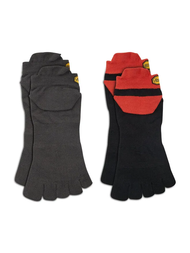 Vibram Fivefingers Σετ 2 ζευγάρια κοντές κάλτσες unisex · Γκρι