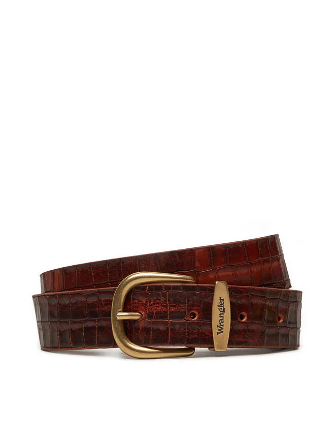 Wrangler Ζώνη Ανδρική · Καφέ