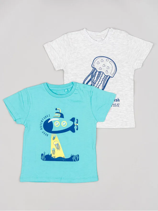 Zippy Σετ 2 T-Shirts · Έγχρωμο