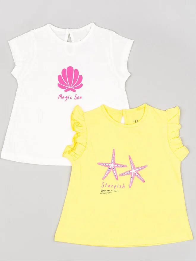 Zippy Σετ 2 T-Shirts · Έγχρωμο