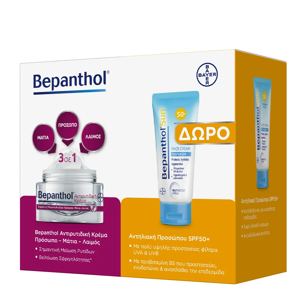Anti-Wrinkle Cream For Face-Eyes-Neck & SPF 50+ Face Sunscreen Offer