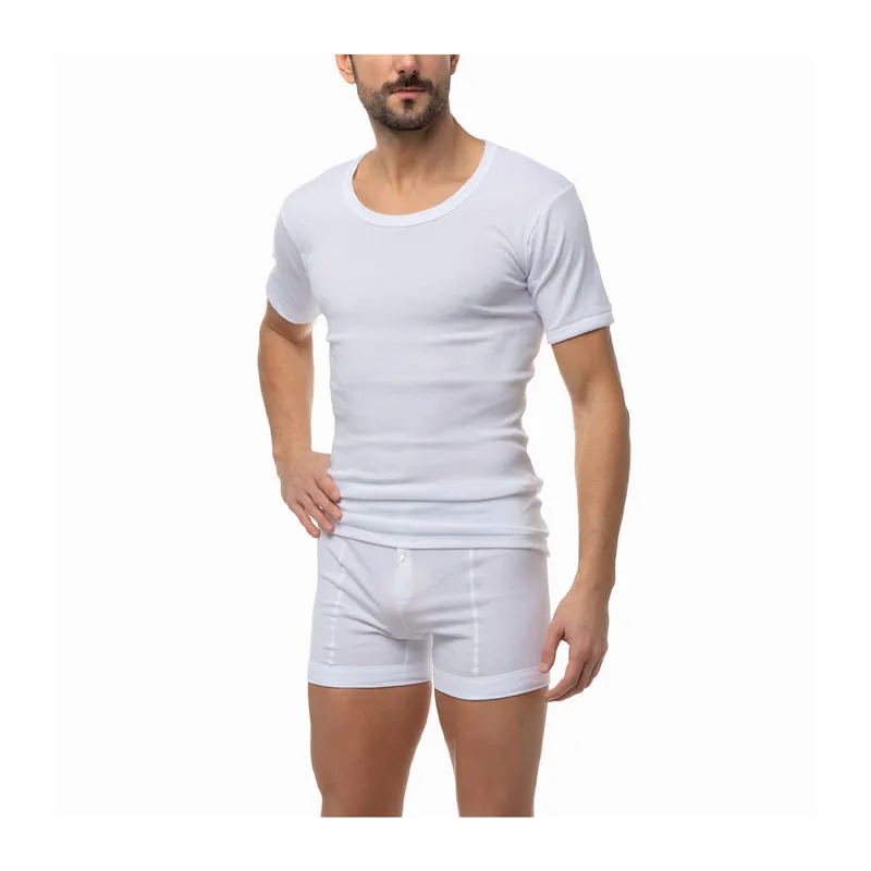 Short sleeve scoop neck undershirt 2 pack