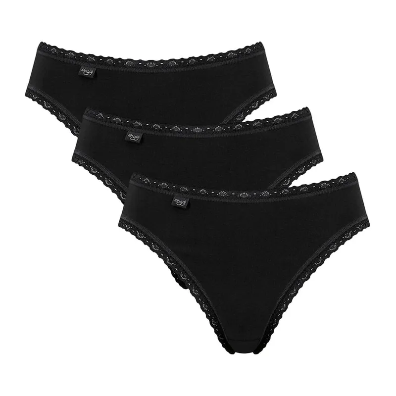 24/7 Cotton lace tai slip 3 pack