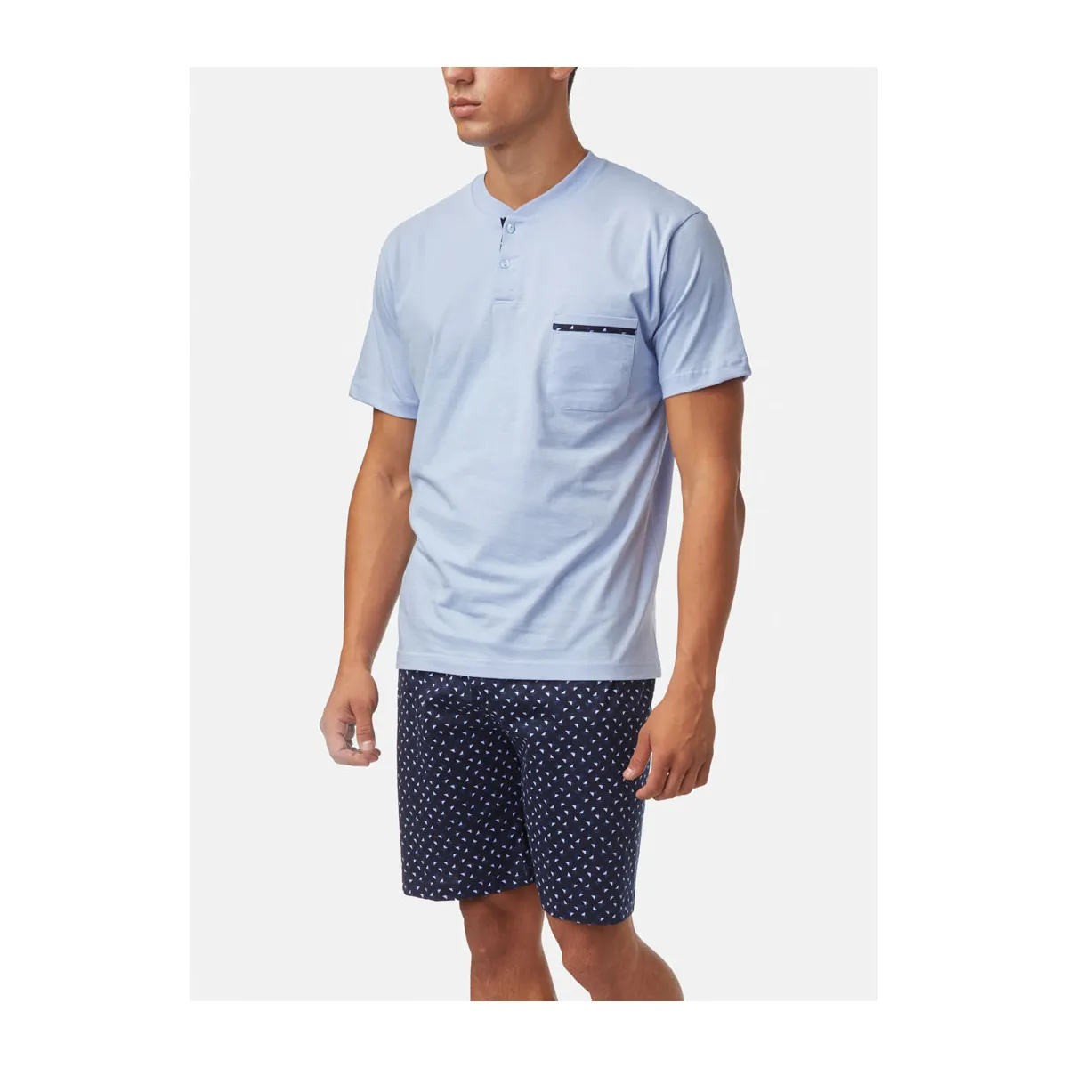 Short sleeve with shorts and pants pyjamas 3 pack