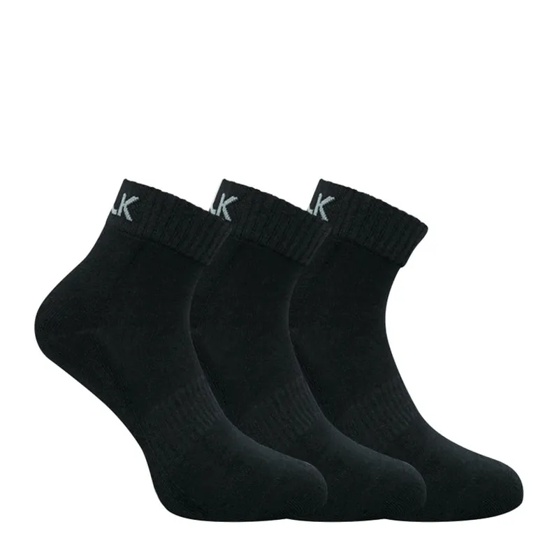 Cotton quarter sports socks 3 pack